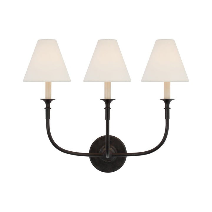 Versatile Fabric & Metal Wall Sconce