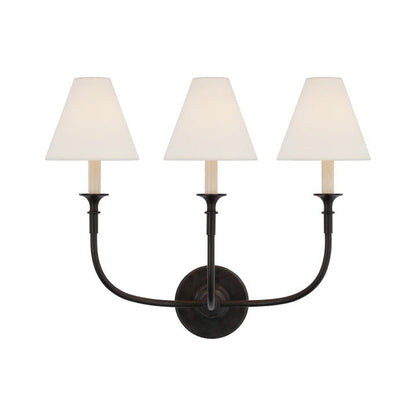 Versatile Fabric & Metal Wall Sconce