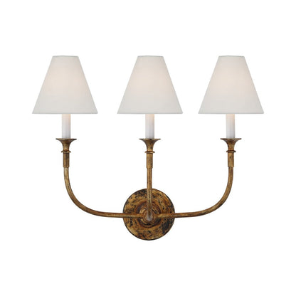 Versatile Fabric & Metal Wall Sconce