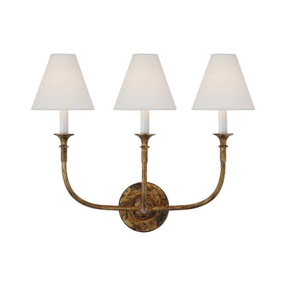 Versatile Fabric & Metal Wall Sconce