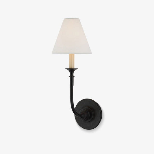 Versatile Fabric & Metal Wall Sconce