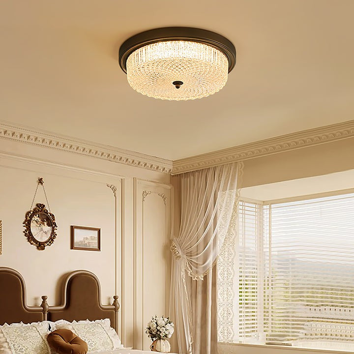 Vintage Bronze Flush Mount LED Ceiling Light