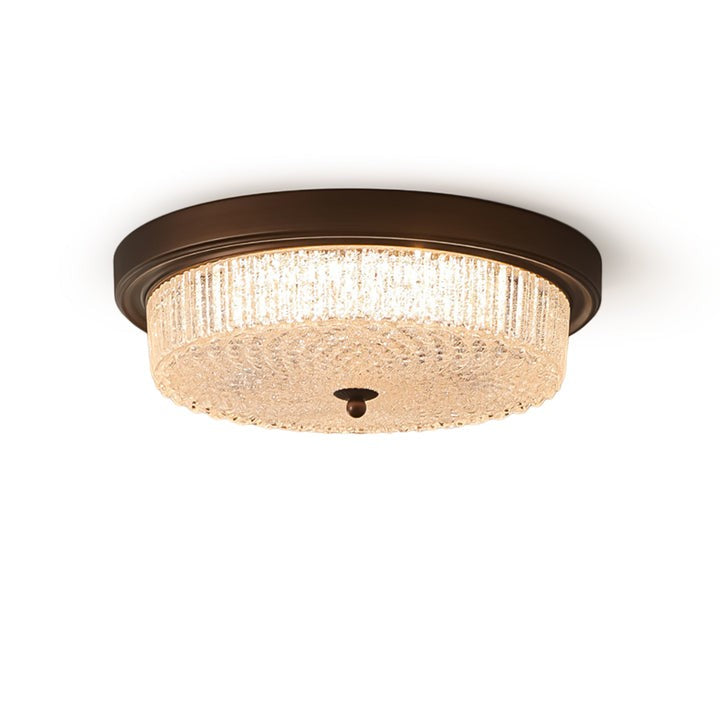 Vintage Bronze Flush Mount LED Ceiling Light