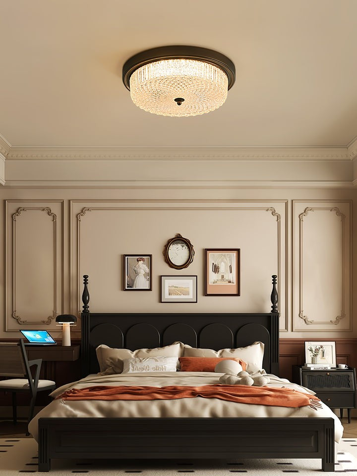 Vintage Bronze Flush Mount LED Ceiling Light
