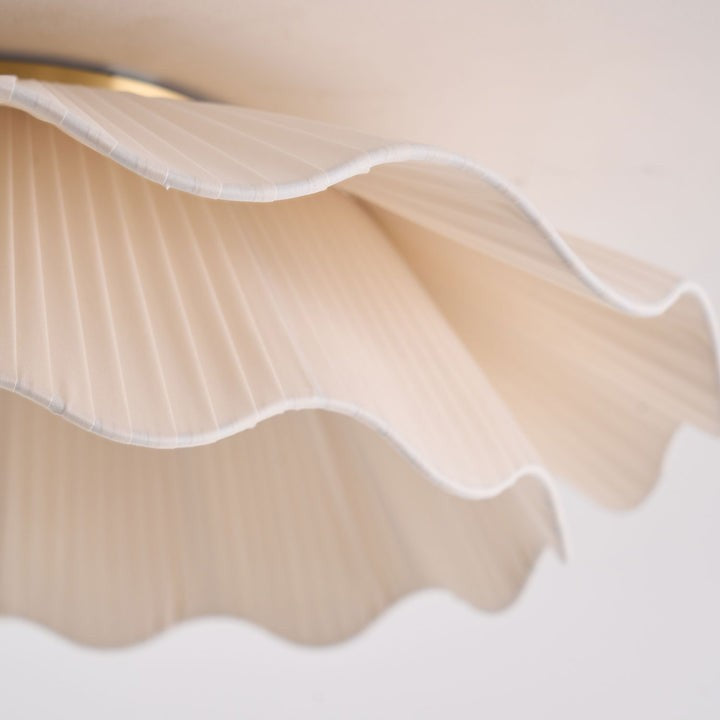 Wave-Inspired Fabric Ceiling Light Fixture