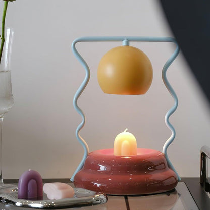 Whimsical Spiral Globe Table Lamp