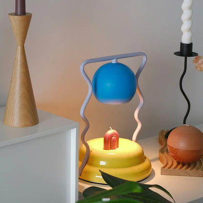 Whimsical Spiral Globe Table Lamp